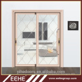 Modèles de porte en verre aluminium garde-robe de salon / porte coulissante en profilé d&#39;aluminium
